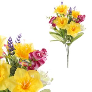 Mix umelých jarných kvetov