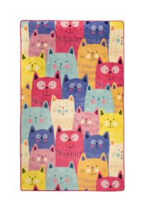 Detský koberec Cats 140×190 cm viacfarebný
