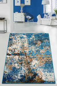 Koberec Be Lost 150×300 cm modrý