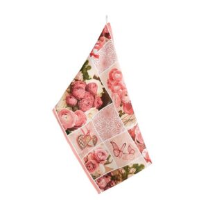 Bellatex Kuchynská utierka Patchwork ružová, 50 x 70 cm