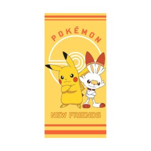 Detská osuška Pokémon Pikachu a Scorbunny