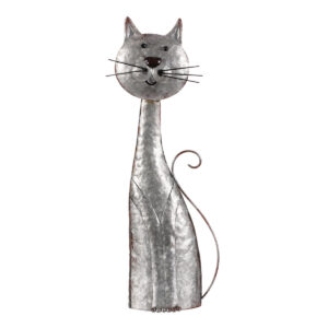Kovová dekorácia Mačka, 15 x 44 x 7 cm