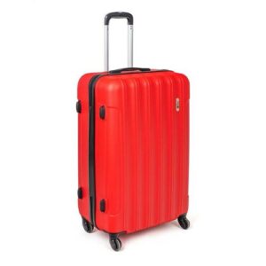 Pretty UP Cestovný škrupinový kufor ABS25 veľký, 68 x 47 x 29, červená