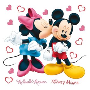 Samolepiaca dekorácia Minnie a Mickey