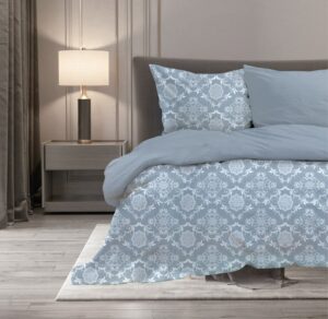 Bavlnená posteľná bielizeň Elegant 007-B 220×200 sivá