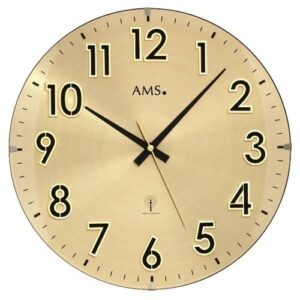 AMS 5974 nástenné hodiny Farba zlatá