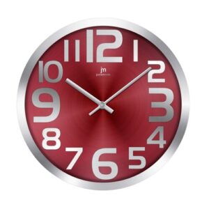 Lowell 14972R dizajnové nástenné hodiny Farba červená