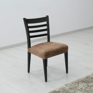 Forbyt Napínací poťah na sedák stoličky ESTIVELLA hnedá Veľkosť 40 - 50 cm