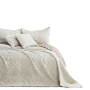 AmeliaHome Prehoz na postel Softa beige – cappucino, 220 x 240 cm