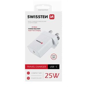 SWISSTEN Adaptér 230 V/25 W 1x USB-C